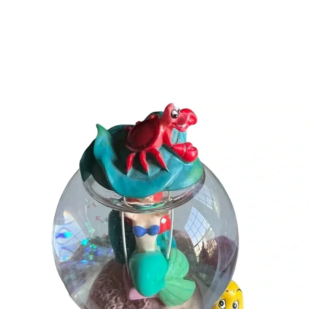 Disney Little Mermaid Ariel Swing Snowglobe Water Globe Glass Dome Figurine